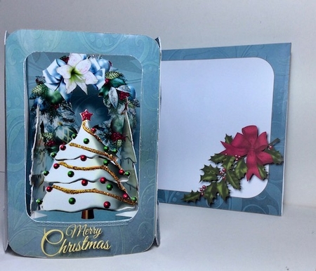 Merry Christmas Trees Spring Box Card by Helen Howell