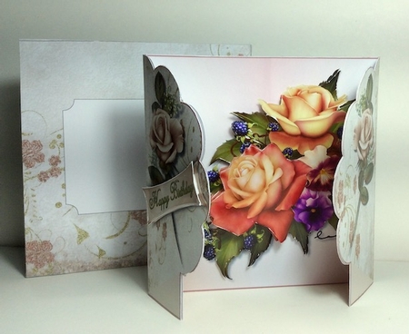 Flowers - Gatefold - Multi Occasions Card  by Helen Howell