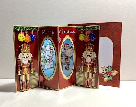 Christmas Soldiers - Double Window Card by Helen Howell