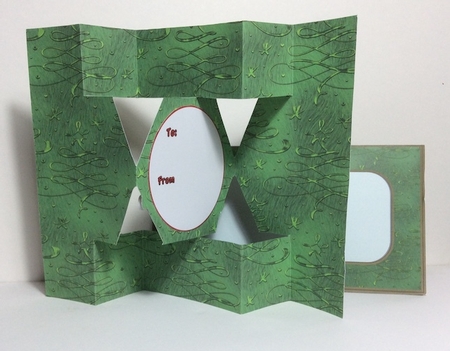 Christmas Wishes - Hexegon Trifold Card by Helen Howell