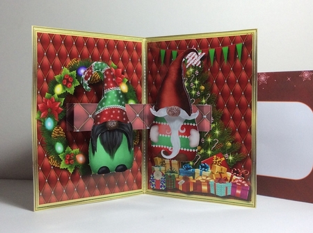 Christmas Gnomes - Pop Out Card by Helen Howell