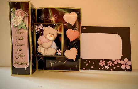 Sent with Love - Tri Shutter Card  by Helen Howell