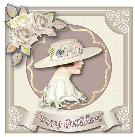 Cherry Cupcake Cut Out Corner Frame PNG by Helen Howell