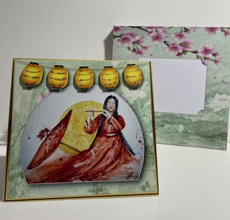 Oriental Music - Tent Card by Helen Howell