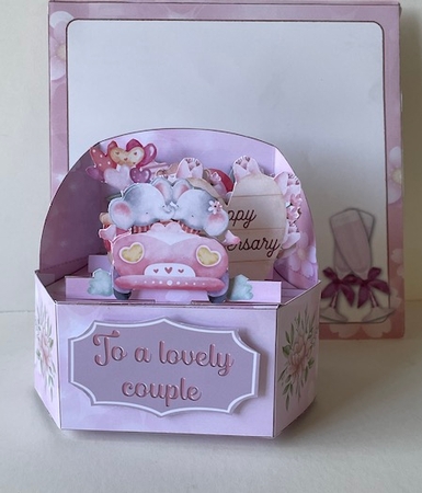 Anniversary Box - Hexagonal Pop Up Box  by Helen Howell