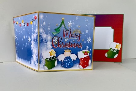 Gnomes for Christmas - Interlocking card by Helen Howell