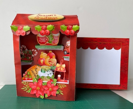 The Christmas Shop  - 3D shop front + Card + Box by Helen Howell