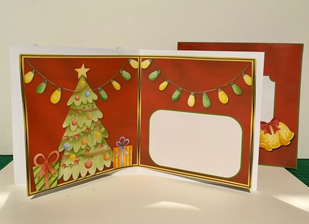 Cocktail 1 - Candy Cane - Cut & Fold Card by Helen Howell