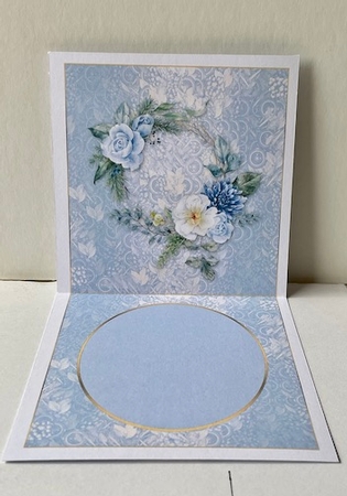 Bird with flowers- Blank Card, suitable for many different occasions.  - Tent Card by Helen Howell