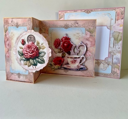 Roses are Red - Fold Back Card by Helen Howell