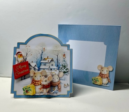 Mousey Christmas - Tent Card by Helen Howell