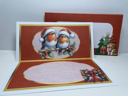 The Robin Gang 2 - Cut and fold card. by Helen Howell