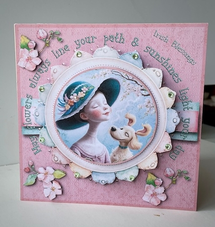 Blossoms 1 - Blank Card by Helen Howell