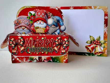 Box full of Christmas Gnomes - Pop Up Box - by Helen Howell