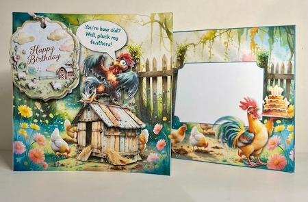 Well Pluck my Feathers - Gender neutral card.  by Helen Howell