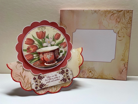 Tea & Tulips - Rocker Card - Blank with Quote by Helen Howell