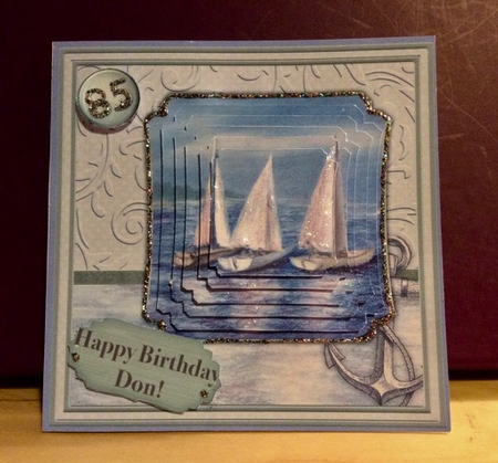 Sailing or Fishing Boats 8x8 Mini Kit & Decoupage by Helen Howell
