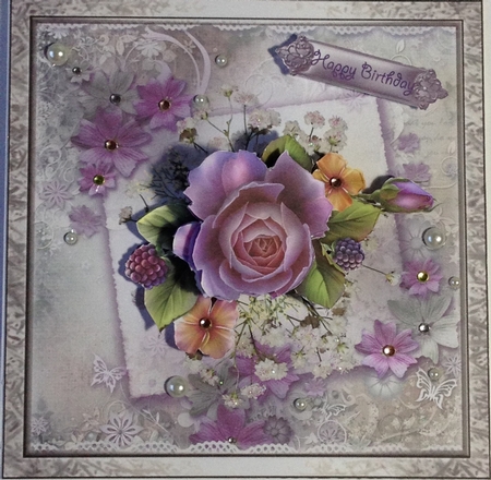 Rose and lace by Helen Howell