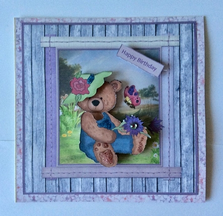 Garden teddy by Helen Howell