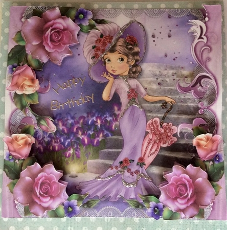 Elegant Fashion Ladies, Lilac Rose Mini Kit  by Helen Howell