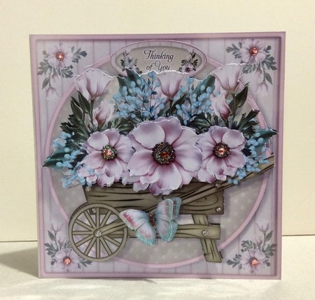 Pink Rose Barrow Mini Kit by Helen Howell