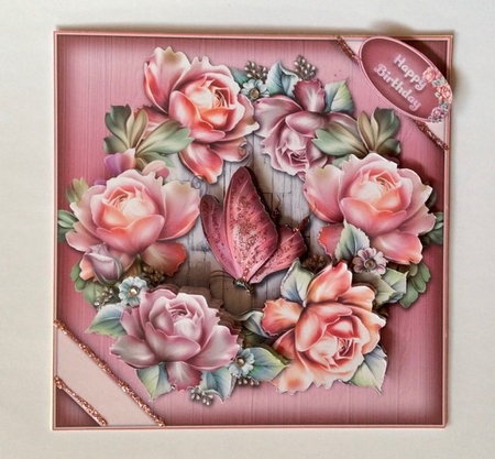 Pink Roses Mini Kit by Helen Howell