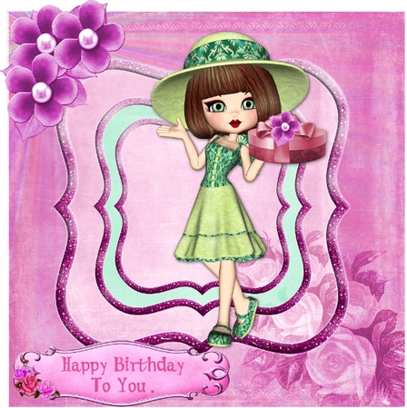 Autumn Breeze Three - Cookie Girl Poser Graphics by Helen Howell