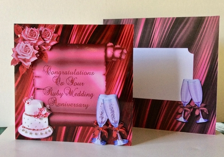 Ruby Wedding Scroll by Helen Howell