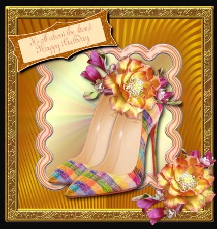 C652-DecoupageShoes&Flowers2 by Helen Howell