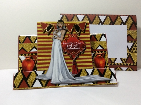 Glamourous - Stepper Card  by Helen Howell