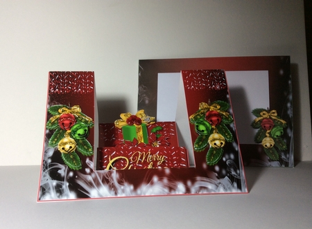 Christmas Gift - Centre Double Stepper Card by Helen Howell
