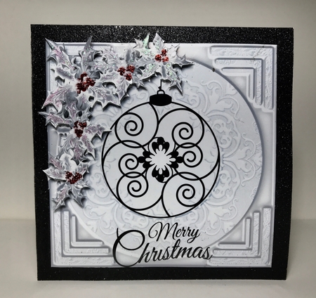 Black & White Christmas - Topper  by Helen Howell