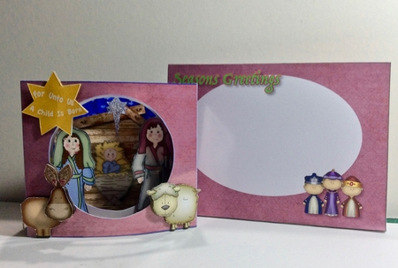 Nativity Diorama Card  by Helen Howell