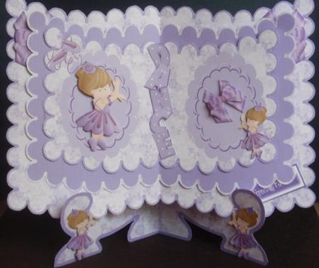 Little Ballerina in Purple, Scalloped Book Kit by Helen Jennings