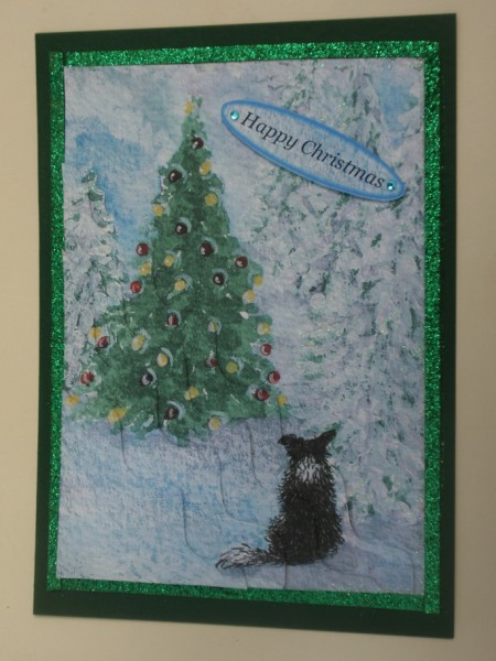 When Christmas Trees Were Tall -  Wavy Corner Stacker Topper by Helen Jennings