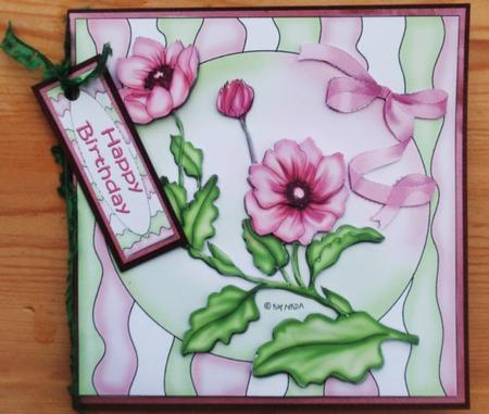 A Single Pink Flower by Helen Jennings