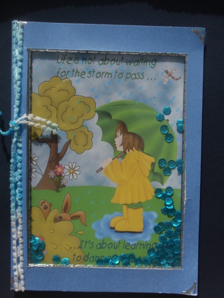 Life is Not About Waiting for the Storm to Pass A4 Card by Helen Jennings