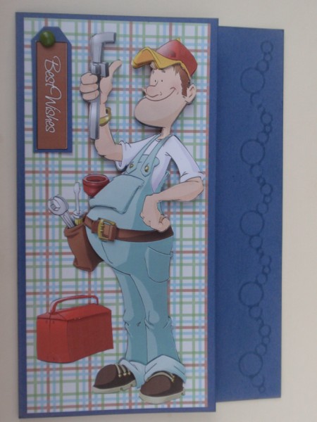 Plumber Dude Decoupage Sheet by Helen Jennings