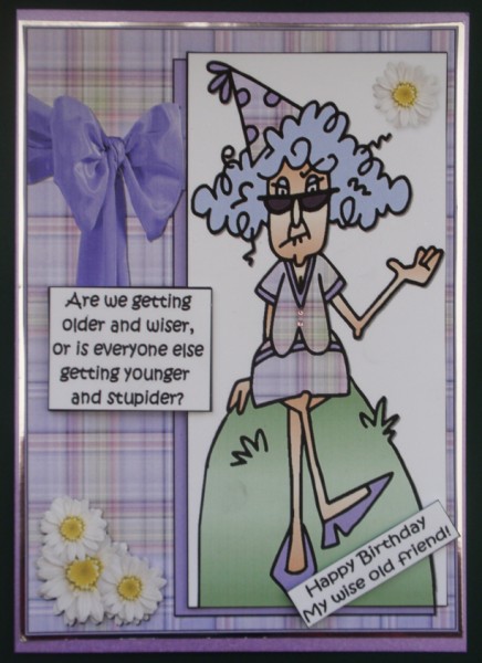 Stella's Getting Older and Wiser Quick Card by Helen Jennings