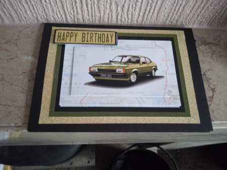 Ford Capri Easy Pyramid Card by Helen Lightfoot