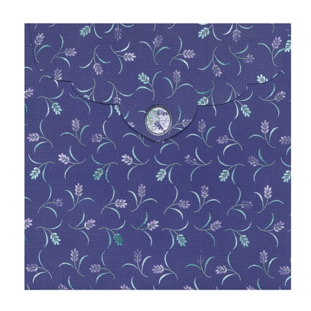 French Lavender Rounded Corner Card Kit with Matching Envelope and Additional Sentiments by Helen Sunter
