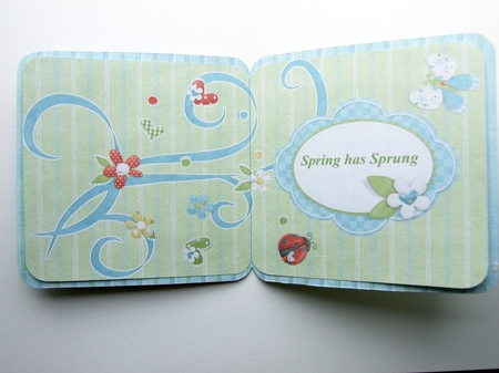 Sing A Little Song Spring Has Sprung Rounded Corner Card Kit with Matching Envelope  by Helen Sunter