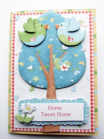 Home Tweet Home Decoupage Card Kit New Home, Moving Home, House warming by Helen Sunter