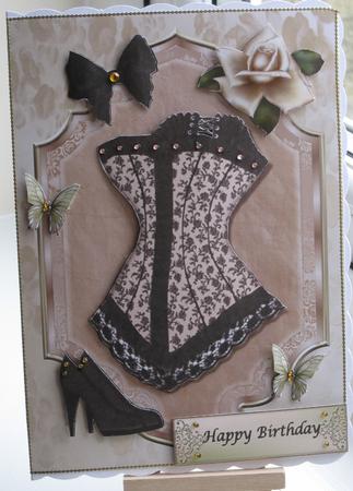 Burlesque Basque & Shoes by Helen Pinkney