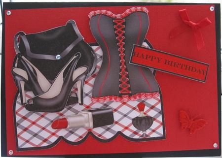 Black and Red Corset by Helen Pinkney