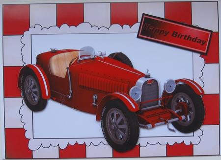 Grand Prix Red Racing Car by Helen Pinkney