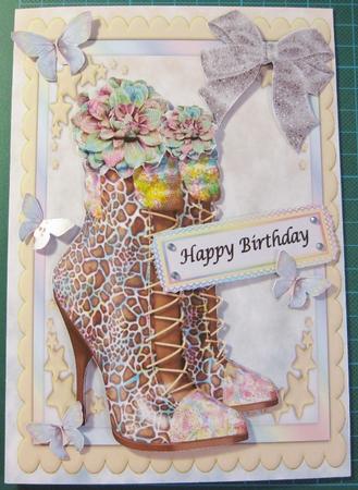 Beautiful Multicoloured Shoes & Roses by Helen Pinkney