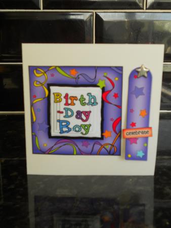 Birthday Boy Quick Card with Pyramage by Helen Winter