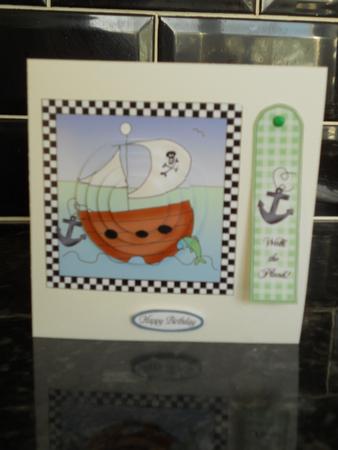 Pirates Ahoy!! Quick Card with Circle Pyramage by Helen Winter