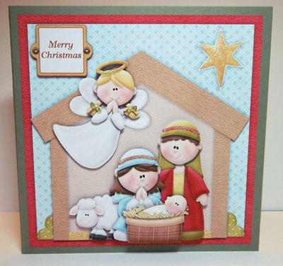 Nativity Card Front by Helen Plant
